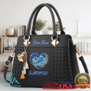 Personalized Detroit Lions Women's Handbag Custom Name