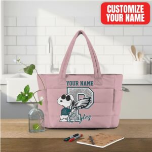 Personalized Eagles Fan Gear Add Your Name Tote Bag Personalized Eagles Fan Gear Add Your Name Tote Bag