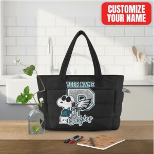 Personalized Eagles Fan Gear Add Your Name Tote Bag