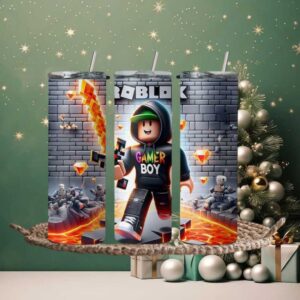Personalized Gamer Boy Insulated Tumblers
