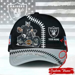 Personalized Las Vegas Raiders NFL Harley Davidson Cap