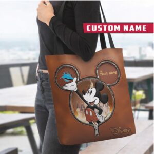 Personalized Mickey Mouse Zipper Reveal Shoulder Bag