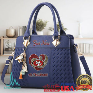 Personalized San Francisco 49ers Heart Handbag