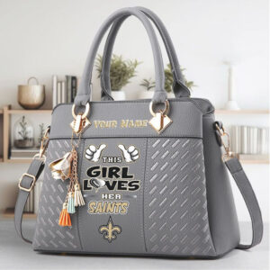 Personalized This Girl Loves Her Saints Bag