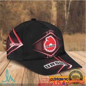 Personalized Ursus Tractor Logo Red Black Hat