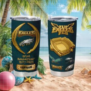 Philadelphia Eagles 92Nd Anniversary Fly Eagles Fly Tumbler