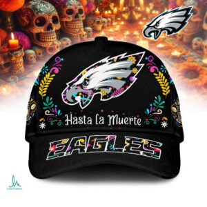 Philadelphia Eagles Hasta la Muerte Day of the Dead Cap