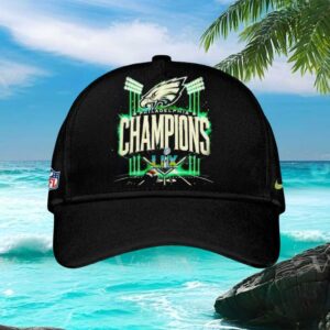 Philadelphia Eagles Lix Champions Neon Stadium Lights Black Cap Design
