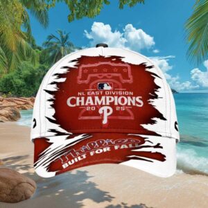 Philadelphia Phillies 2025 NL East Division Champions Torn Paper Style Hat
