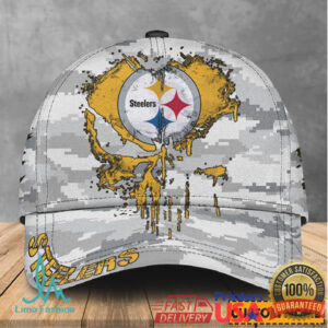 Pittsburgh S Caplers Camo Skull Design Personalized Cap