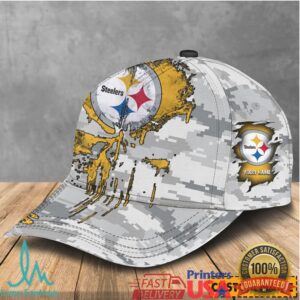 Pittsburgh S Caplers Camo Skull Design Personalized Cap
