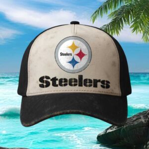 Pittsburgh Steelers Distressed Vintage Trucker Cap