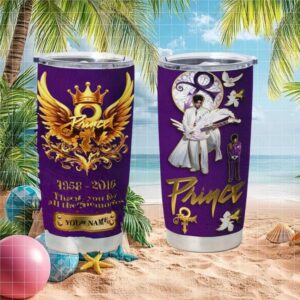 Prince Rogers Nelson Purple Rain Tribute Tumbler