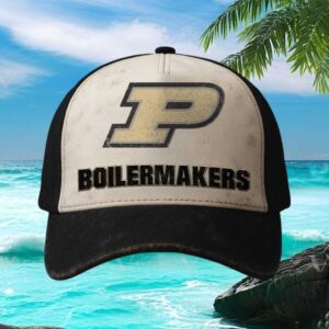Purdue Boilermakers Vintage Style Distressed Cap