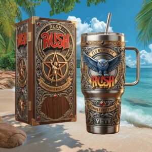 RUSH Progressive Rock Legacy 50th Anniversary Engraved Yeti Tumbler