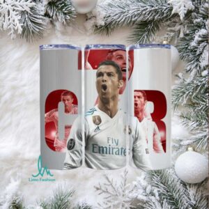 Real Madrid Football Player Insulated Tumbler, CR7 Soccer Fan Gift