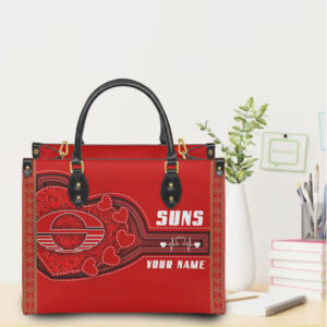 Red Suns & Heart Custom Shoulder Bag