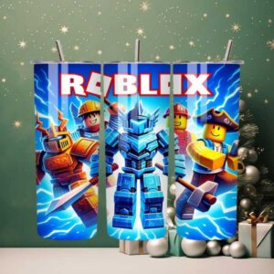 Roblox 20oz Tumbler Wrap Cartoon Characters Sublimation Design Tumbler
