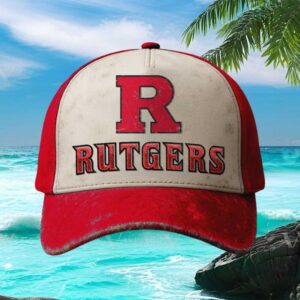 Rutgers University Vintage Style Distressed Baseball Cap