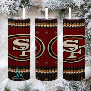 San Francisco 49ers Knitted Design tumbler