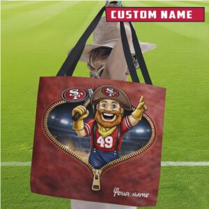 San Francisco 49ers Personalized Tote Bag Gift San Francisco 49ers Personalized Tote Bag Gift