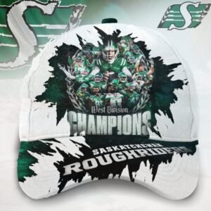 Saskatchewan Roughriders 2025 Grey Cup Champions West Division Cap Saskatchewan Roughriders 2025 Grey Cup Champions West Division Cap