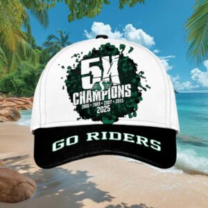 Saskatchewan Roughriders 5X Grey Cup Champions 2025 Commemorative Hat