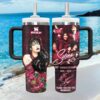Selena Quintanilla Queen of Tejano Red Sequin Portrait 40oz Tumbler Selena Quintanilla Queen of Tejano Red Sequin Portrait 40oz Tumbler
