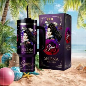 Selena Quintanilla 55th Anniversary (1971 2026) Floral Tribute 40oz Tumbler