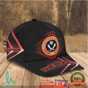 Sheffield United Fc The Blades Personalized Custom Name Cap