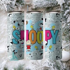 Snoopy Classic Comics Pattern Stainless Steel Tumbler