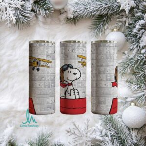 Snoopy Flying Ace Stainless Steel Tumbler