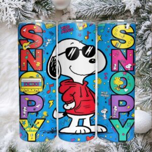 Snoopy Wild Music Insulated Stainless Steel Tumbler