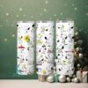 Just For You Snoopy Floral Skinny Tumbler Just For You Snoopy Floral Skinny Tumbler