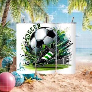 Soccer Cleat & Ball Insulated Tumbler