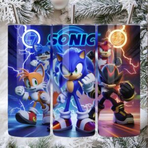 Sonic the Hedgehog 3 Team Sonic Stainless Steel Insulated Tumbler