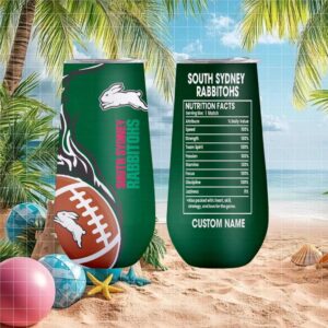 South Sydney Rabbitohs Nrl Nutrition Facts Personalized Tumbler