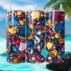 Sparkling Teal and Silver Abstract Swirl Tumbler Sparkling Teal and Silver Abstract Swirl Tumbler