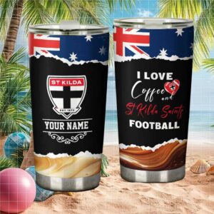 St Kilda Saints Afl Custom Name Tumbler Personalized Saints Football Gear