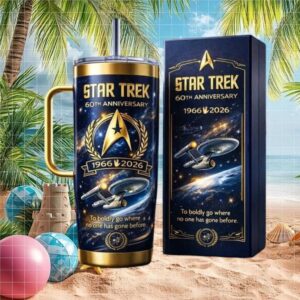 Star Trek 60th Anniversary 1966 2026 Enterprise Edition 40oz Tumbler
