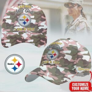 Steelers Nation Female Veteran Custom Camouflage Cap