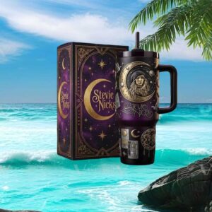 Stevie Nicks “Sister of the Moon” Celestial Tarot Inspired Purple Gradient Tumbler