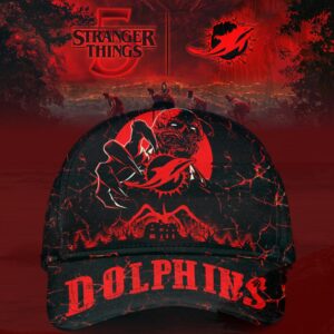 Stranger Things x Miami Dolphins Crossover Cap