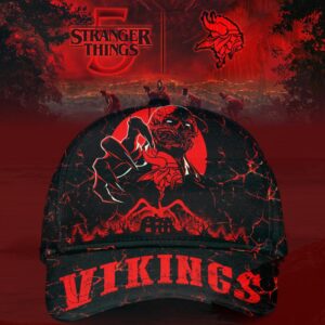 Stranger Things x Minnesota Vikings Crossover Cap
