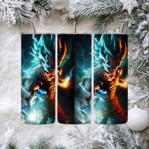 Super Saiyan Blue Energy 20oz Tumbler Wrap