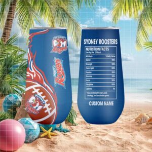 Sydney Roosters Nrl Nutrition Facts Personalized Tumbler
