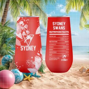 Sydney Swans Afl Nutrition Facts Red Tumbler Design