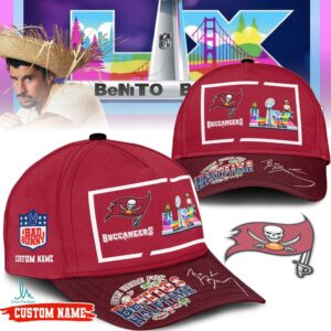 Tampa Bay Buccaneers Benito's Halftime Custom Name Cap