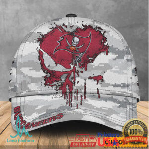 Tampa Bay Buccaneers Skull Camo Personalized Hat
