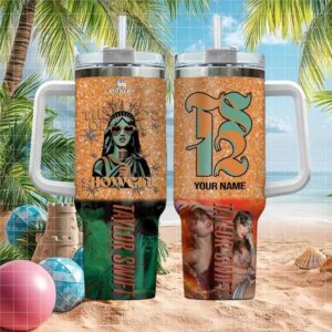 Taylor Swift Eras Tour Glitter Tumbler Wrap Custom Name